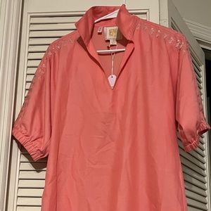 Emily McCarthy Poppy Caftan Sugar Coral dress